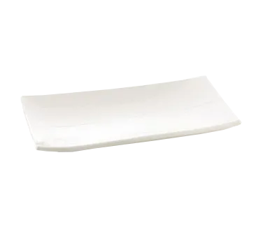 TableCraft Products M2010 Serving Tray, 19-1/2" x 10-1/2" White Melamine, Frosted, 212°F Safe