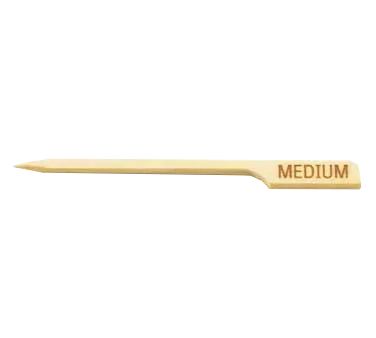 TableCraft Products MEDIUM Steak Marker Pick, 3-1/2" Bamboo, Servingware Accessory, 100/Pack