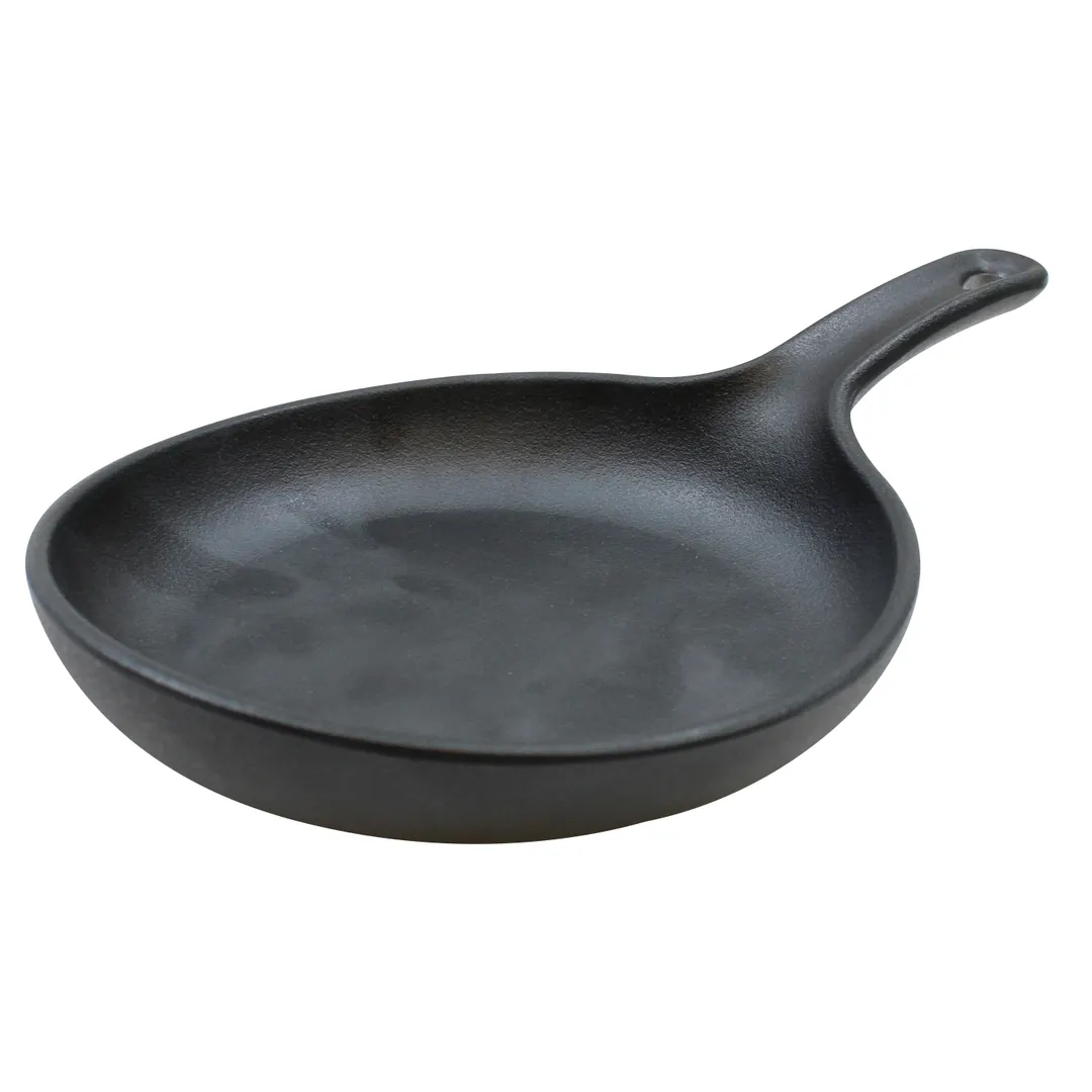 TableCraft Products MSKLT85 Skillet Server, 8" Round Melamine Tray with Handle, Heat Safe to 212°F