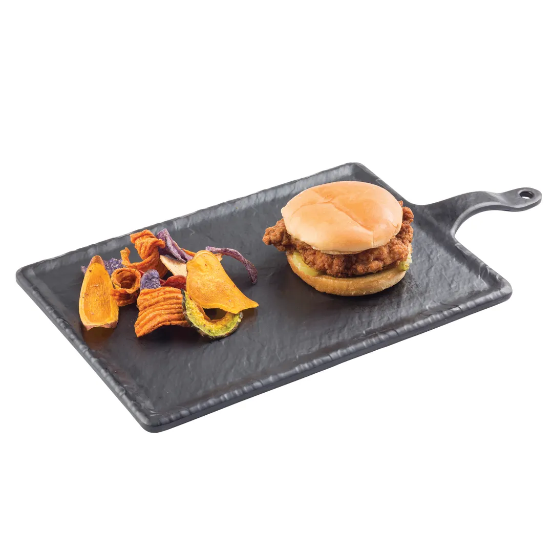 TableCraft Products MSP5120 - Black Slate Paddle, 15-3/4" x 7-3/4", 5" Handle, 212°F Safe, Dishwasher