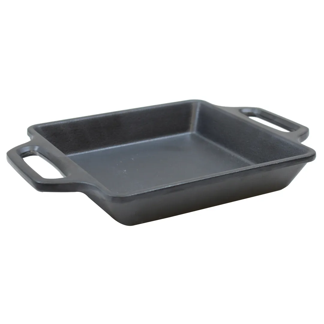 TableCraft MSSKLT5 - 5" x 5" x 1-3/8" Melamine Skillet Server, Cast Iron Coated, Dishwasher Safe