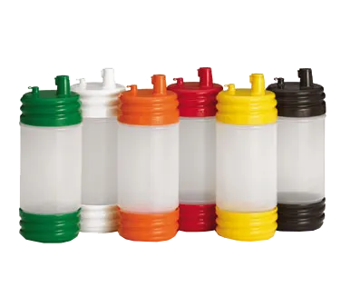 TableCraft N32LPA Cash & Carry PourMaster 1-Qt Unit, Polyethylene, BPA‑Free, NSF, Assorted Caps