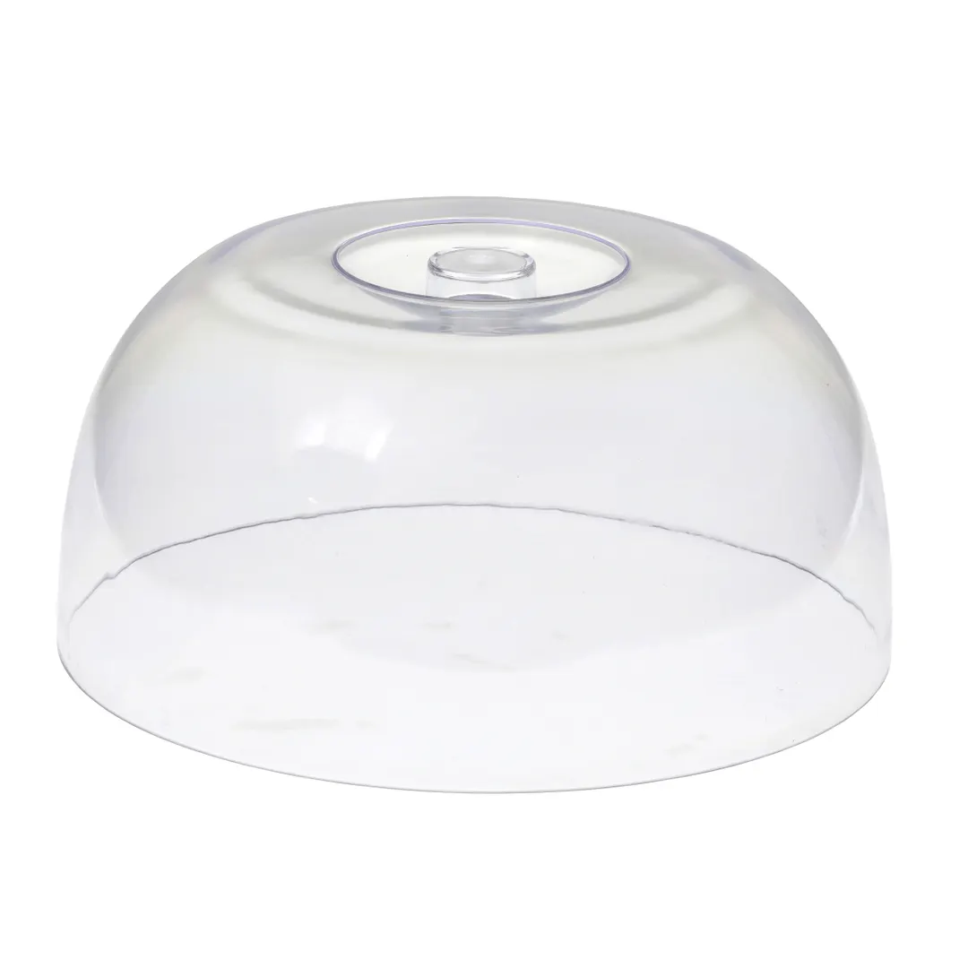 TableCraft Products PCD1 Clear Cake Dome, 12" dia. x 5-3/4"H, Styrene, Dishwasher Safe