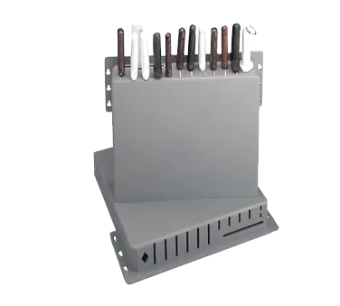 TableCraft Products PKR-1 Knife Rack, 15" x 16" x 3", 12 Knife Slots, Cleaver & Steel, Poly, Mount