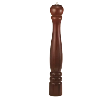 TableCraft Products PM1918 Pepper Mill, 18¼" Height, Mahogany Wood Finish, Hand Wash, Wooden Build