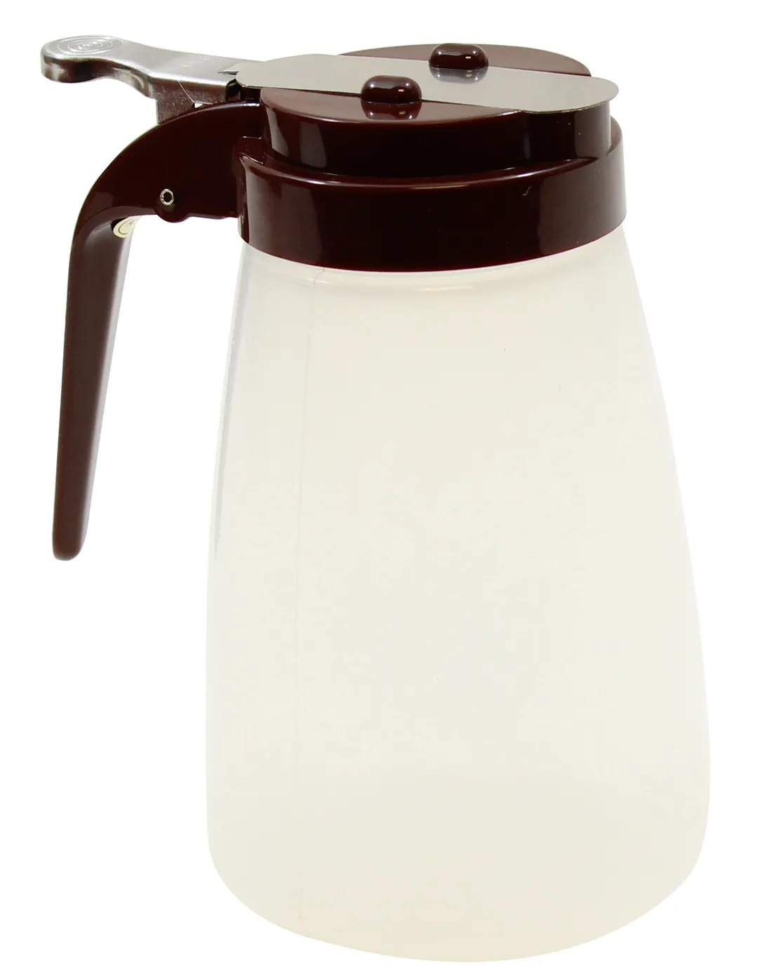 TableCraft PP10B Syrup Pourer – 10‑oz Transparent BPA‑Free Polypropylene Jar, Chrome‑Plated Metal Top