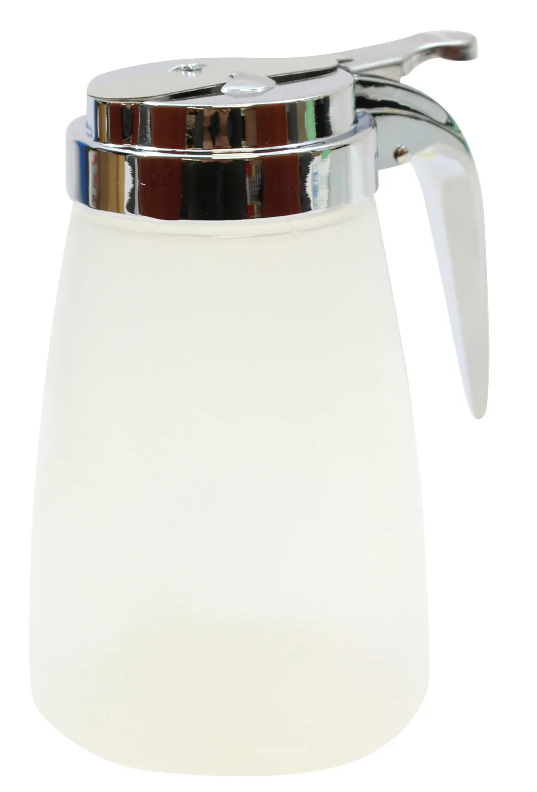 TableCraft PP10CP Syrup Pourer – 10oz Transparent BPA‑Free, Chrome‑Plated ABS Top, Dishwasher Safe