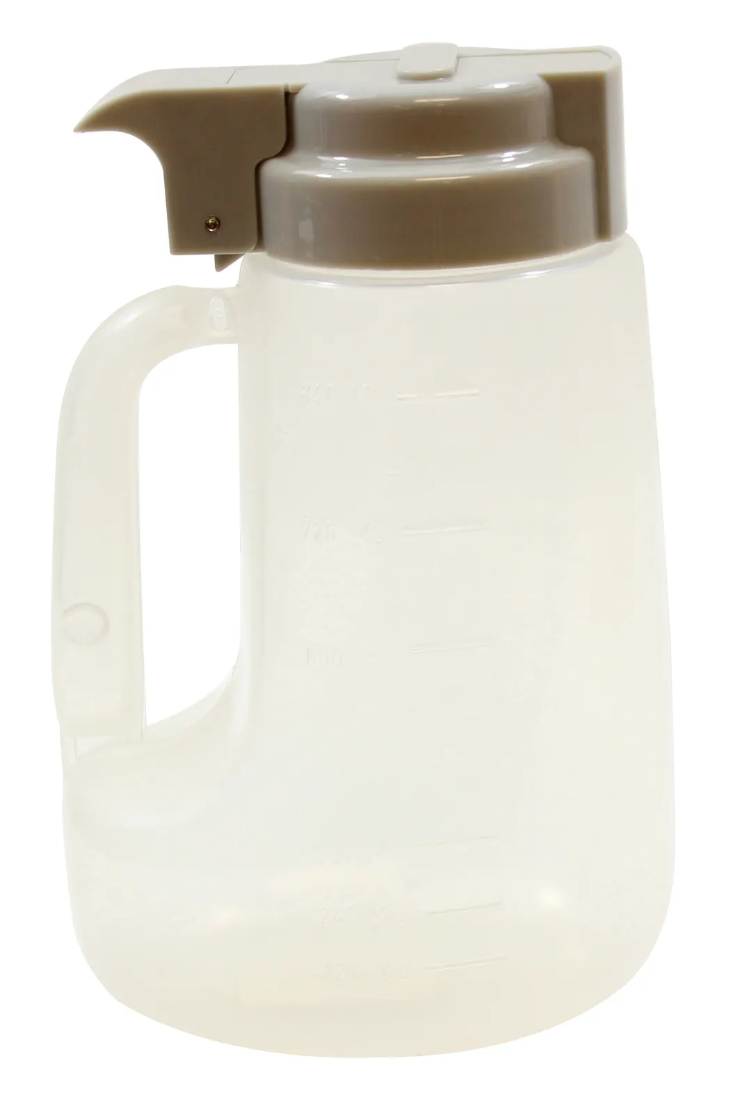 TableCraft Products PP32G Syrup Dispenser, 32 oz Jar, Lid, 4-1/2" x 3-3/4" x 7-1/4", BPA-Free, Made in USA