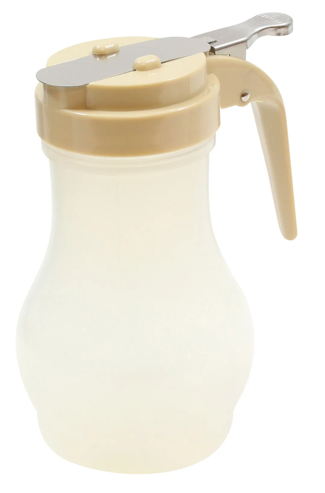 TableCraft PP410A Syrup Pourer – 10oz Teardrop, Chrome Metal Top, Transparent ABS, BPA‑Free