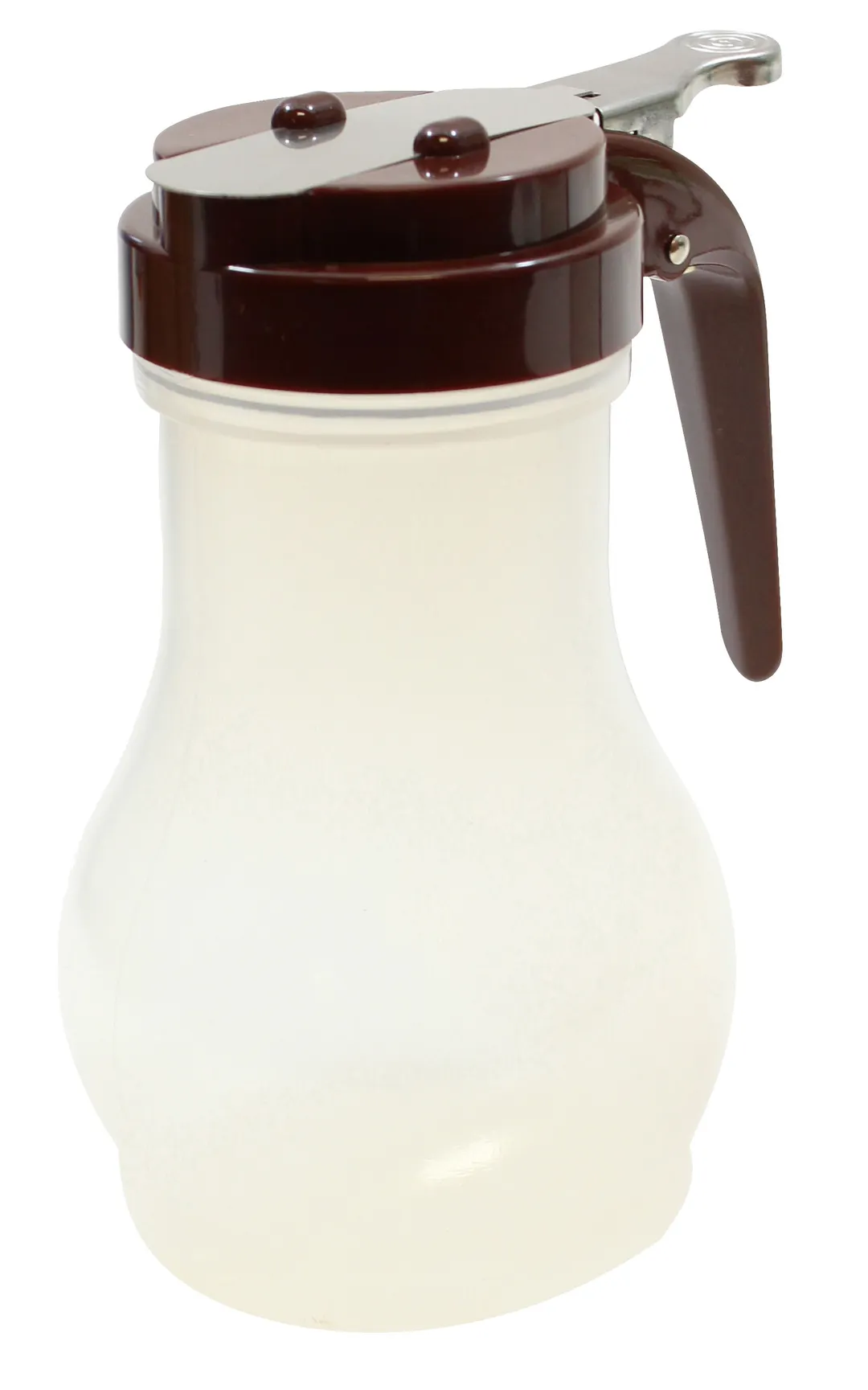 TableCraft PP410B Syrup Pourer – 10oz Teardrop, Chrome‑Plated Top, BPA‑Free Polypropylene Jar