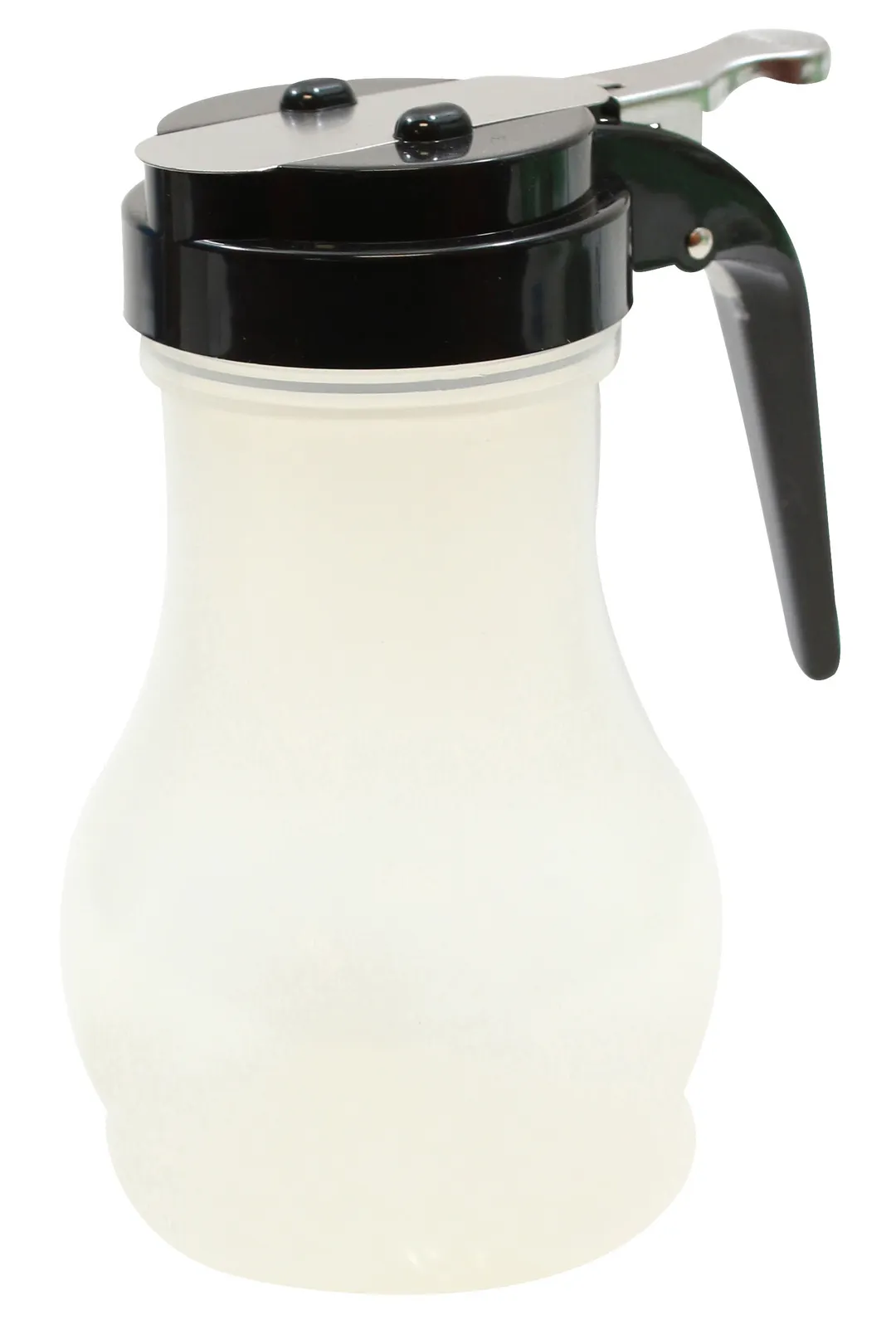 TableCraft PP410BK Syrup Pourer – 10oz Teardrop, Chrome‑Plated Top, BPA‑Free, Dishwasher Safe