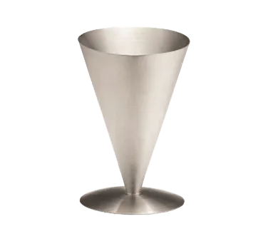 TableCraft R57 French Fry Cone, 17-1/2oz 4-1/2" Dia × 6-3/4" Height, Stainless Steel, Dishwasher Safe