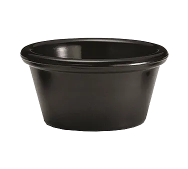 TableCraft Products RAM2BK - 2 oz Black Melamine Plastic Ramekin, Dishwasher Safe, Smallware Accessory