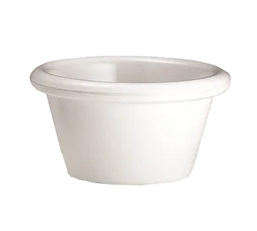 TableCraft Products RAM3W - 3 oz White Plastic Ramekin, Melamine Material, Dishwasher Safe