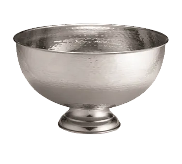 TableCraft RPB1513 Punch Bowl, 14‑Qt 15‑1/2" Dia × 9‑1/4" H, 18/8 Stainless Steel, Hand Wash Only