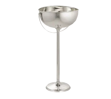 TableCraft RS2132 Wine Bucket Stand, 10-1/4 Qt, 32" H x 16" D, Stainless Steel, Silver