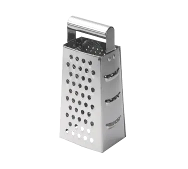 TableCraft SG202 Stainless Steel Grater, 3-1/4" x 4-1/4" x 9-1/2" Tapered Rolled Handle