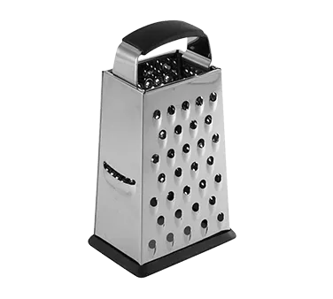 TableCraft SG203BH Box Grater – 6" 4-Sided Stainless Steel, Anti‑Slip, Dishwasher Safe