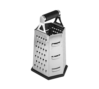 TableCraft SG204BH Grater – 5-1/2" x 4-1/2" x 9-1/4", 6-Sided, Anti‑Slip, Stainless Steel
