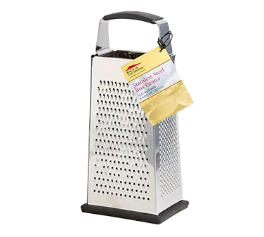 TableCraft Products SG205BH Cash & Carry Box Grater, 9" 4-Sided Anti-Slip Stainless Steel