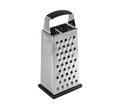 TableCraft Products SG205BH Cash & Carry Box Grater, 9" 4-Sided Anti-Slip Stainless Steel