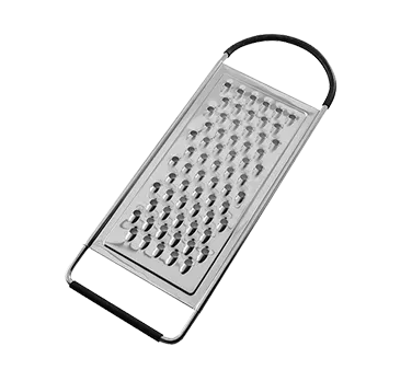 TableCraft SG206BH Flat Grater, 12-1/4" x 4-1/4", Anti‑Slip Stainless Steel Handle & Blade, 10-12"