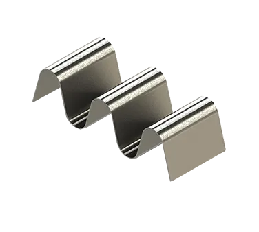 TableCraft Products TRS23 Taco Server, 5-5/8" x 2-1/4" x 1-1/2", Stainless Steel, Holds 2-3 Tacos
