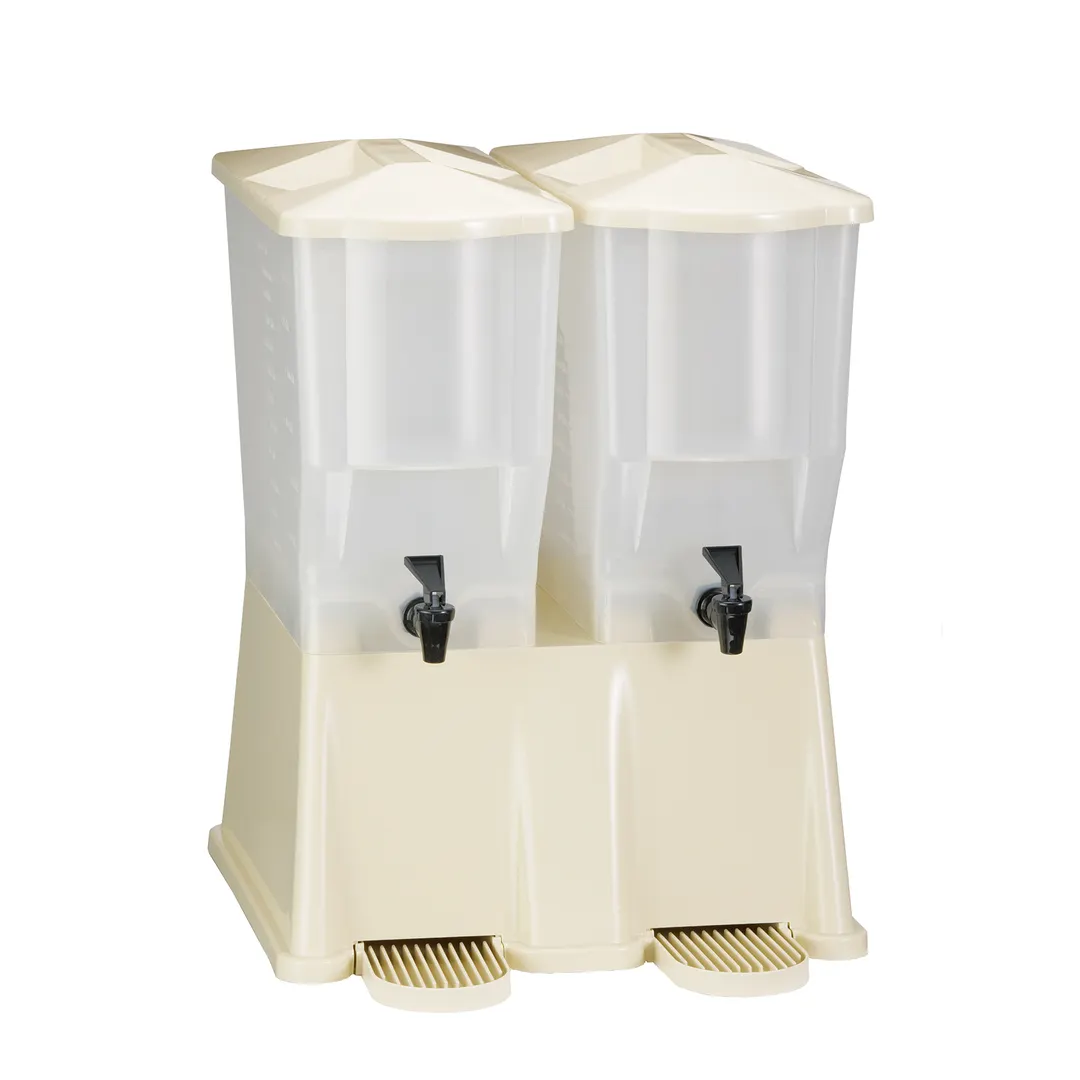 TableCraft Products TW33B Double Base for Slimline Beverage Dispenser, Dishwasher Safe Beige Plastic