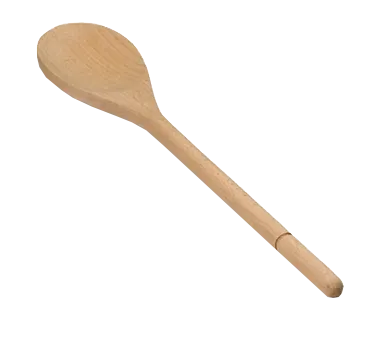 TableCraft W14 Wooden Spoon Spatula – 14" Beechwood, Non‑Stick Safe, Hand Wash Only, Kitchen Utensil