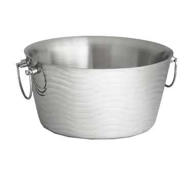 TableCraft WBT14 - Collection 3‑Gallon Stainless Steel Beverage Tub, 14-1/2" x 7-1/2", Double‑Wall