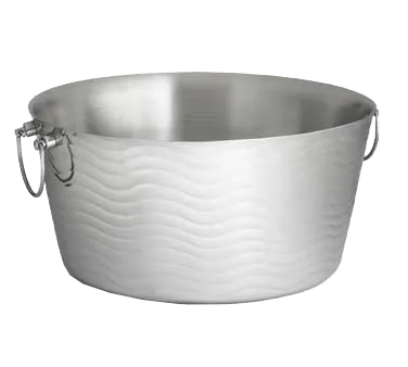 TableCraft WBT199 - Beverage Tub, 6-3/4 Gal, 19" x 9", Double Wall Stainless Steel, Dishwasher Safe