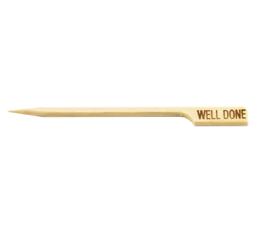 TableCraft Products WELLDONE - 3.5" Done Bamboo Meat Marker Pick, Wood, 3-1/2" Length - 100/Pack