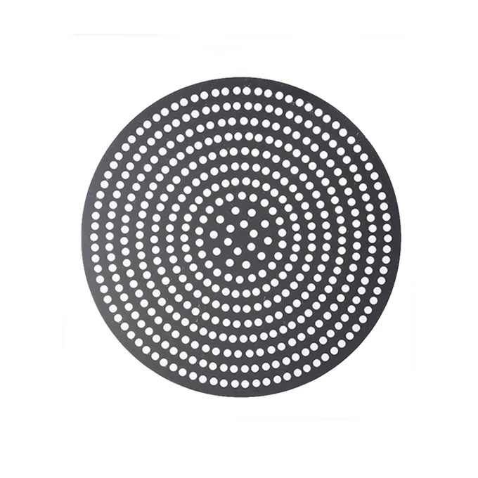 American Metalcraft EZ18911SP - 11" Aluminum Pizza Pan, 18G, Perforated 3/8" Holes, EZ Release Disk