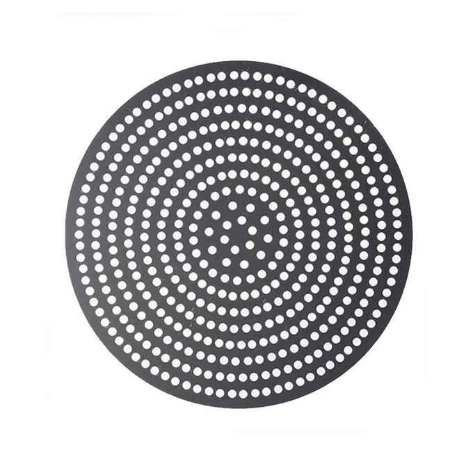 American Metalcraft EZ18913SP 13" Perforated Pizza Pan, 18‑Gauge, 3/8" Holes, Dough Cutter, Anodized