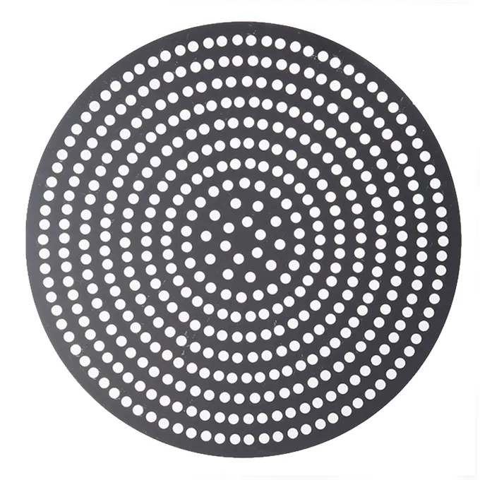 American Metalcraft EZ18918SP - 18" Perforated Aluminum Pizza Pan, 18 Gauge, Tray, Anodized Finish