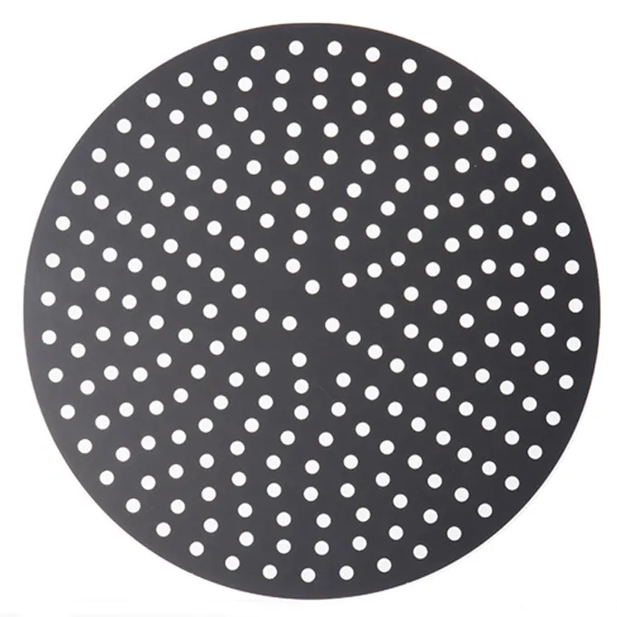 American Metalcraft EZ18920P - 20" Pizza Pan, 18G Aluminum, 3/8" Holes, Unfinished Edge, Anodized