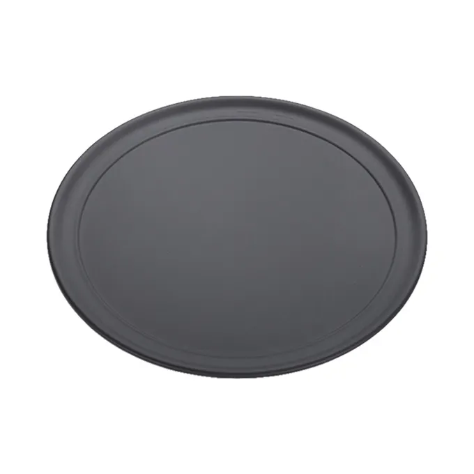 American Metalcraft EZTP13 13" Round Aluminum Pizza Pan, Wide Rim, Flat Bottom, Stackable, Durable
