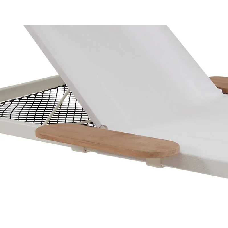 emuamericas E295B Shine Armrest – Commercial-Grade Replacement for 295 Series Outdoor Furniture, Natural Teak Finish