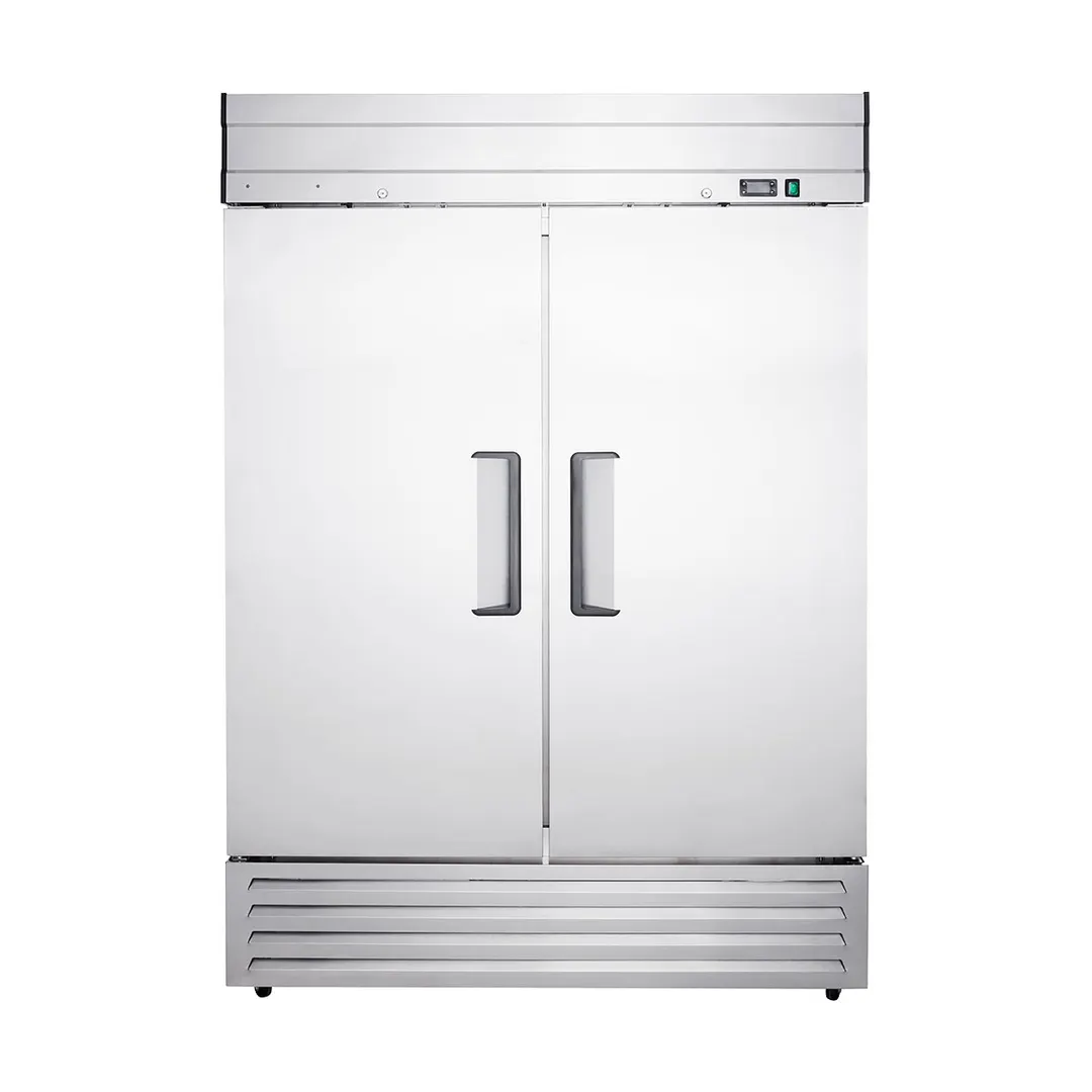 Excellence DSS-42C 54" 2-Solid Door Reach-In Refrigerator, 42.2 cu. ft., Bottom Mounted