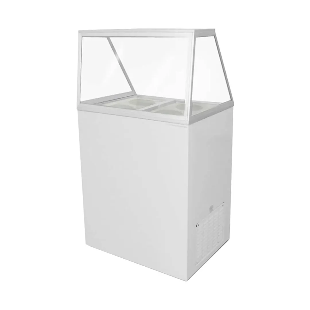 Excellence EDC-4HC 25" Ice Cream Dipping Cabinet w/ Sneeze Guard