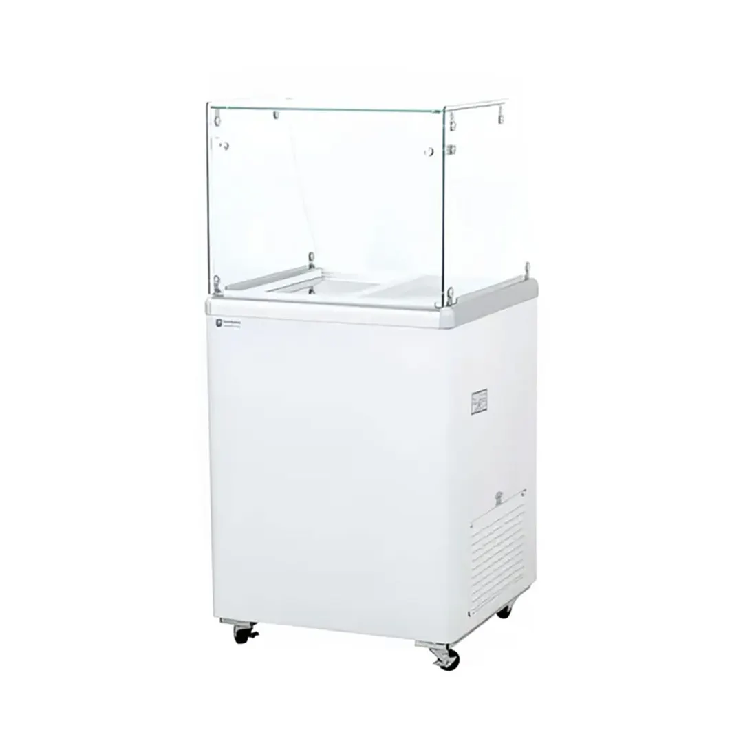 Excellence EDC-4HC 25" Ice Cream Dipping Cabinet w/ Sneeze Guard