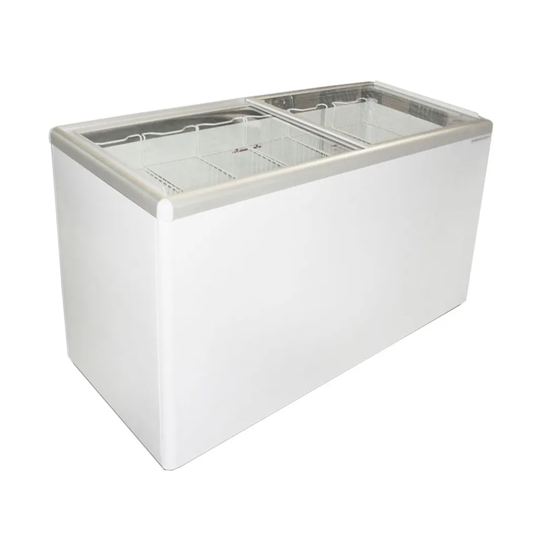Excellence EURO-16HC 59" Flat Lid Ice Cream Display Freezer, 15.5 cu. ft.