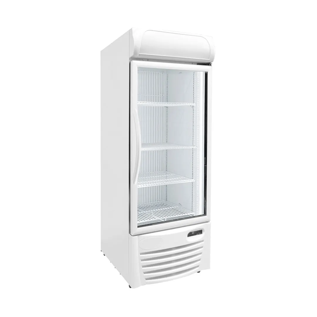 Excellence GDF-13 26" 1 Glass Door Merchandiser Freezer in White, 12 cu. ft.