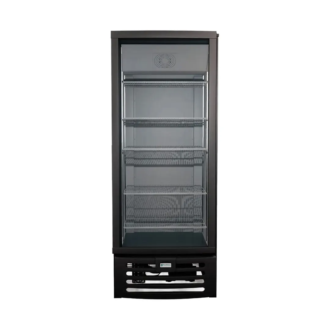 Excellence GDR-5HC 20" One Glass Door Merchandiser Refrigerator in Black, 5 cu. ft.