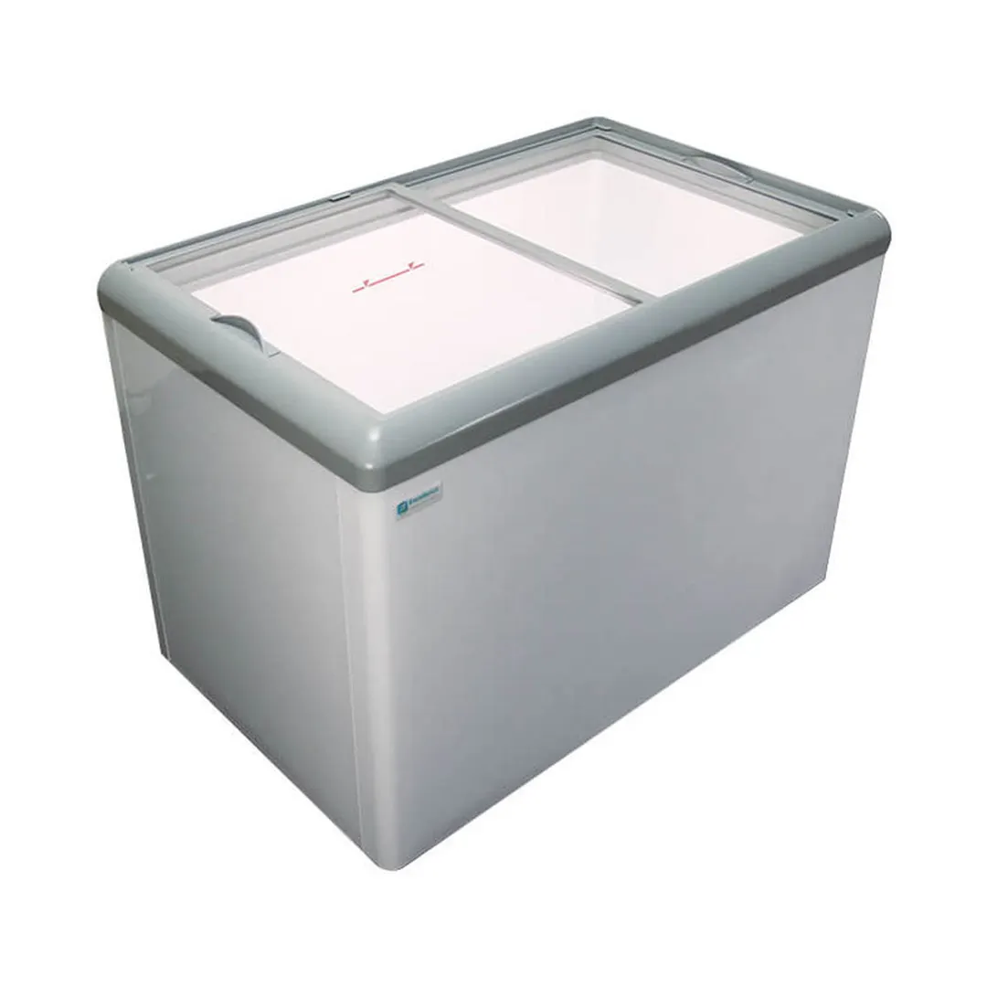Excellence HB-20HCD 71" Dual Temp Glass Chest Refrigerator/Freezer, 20 cu. ft.
