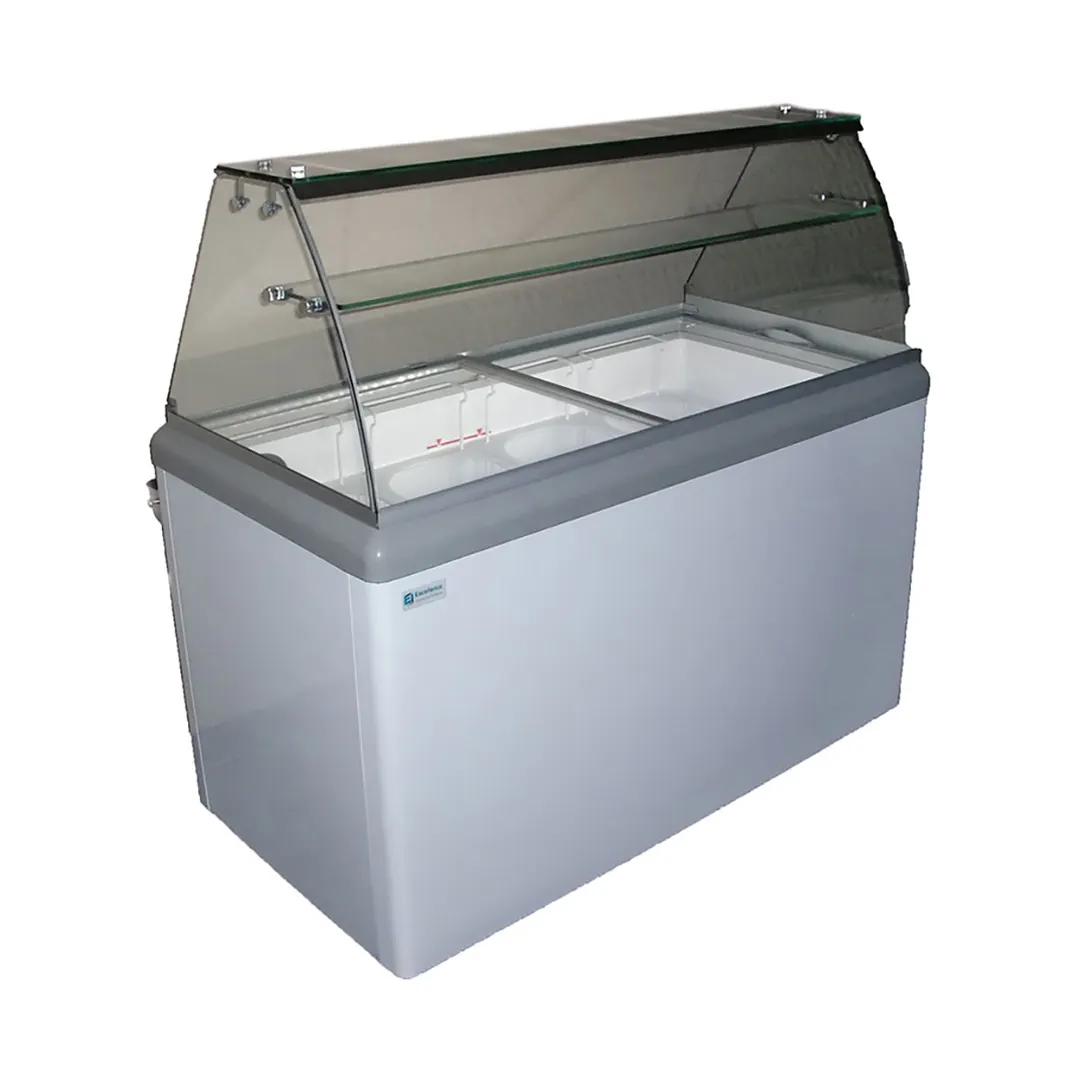 Excellence HBD-8HC 52" Ice Cream Dipping Cabinet w/ Curved Sneeze Guard