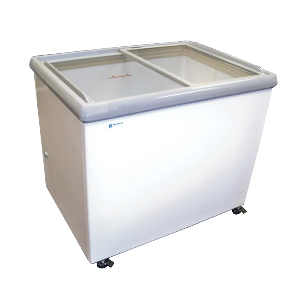 Excellence SPOT-6HCD 47" Dual Temp Glass Chest Refrigerator/Freezer, 11.5 cu. ft.