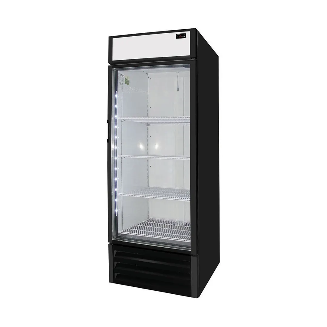 Excellence VF-24HC 30" 1 Glass Door Merchandiser Freezer in Black, 24 cu. ft.