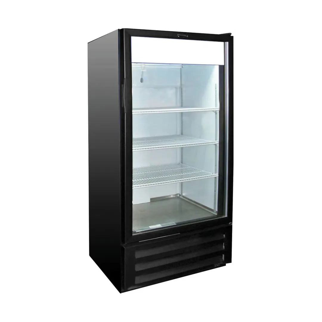 Excellence VR-10HC 25" 1-Section Visicooler Merchandiser Refrigerator in Black, 10 cu. ft.