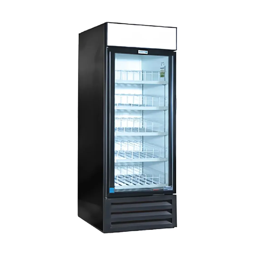 Excellence VR-26HC 30" 1-Section Heavy Duty Merchandiser Refrigerator in Black, 26 cu. ft.